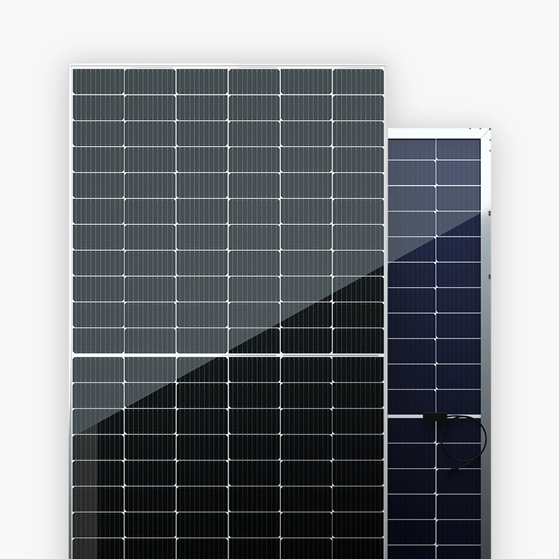 Module photovoltaïque solaire bifacial mono MBB à demi-cellule coupée 470-490W
