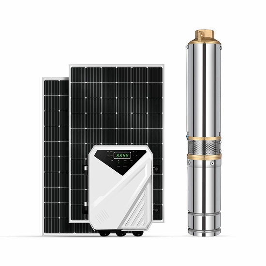 Pompe à eau de puits à énergie solaire submersible 1-10Hp 2 3 4 6 pouces