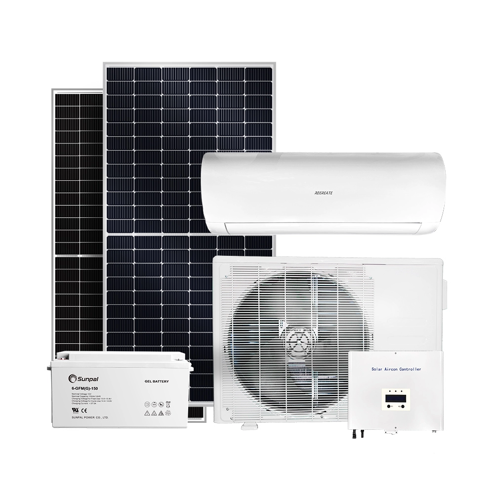 Systèmes de refroidissement d'unités de climatisation à la maison alimentées par l'énergie solaire Dc hors réseau
