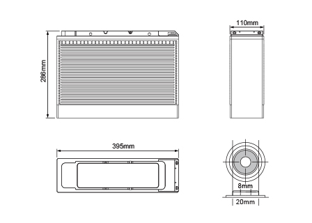 12V 100Ah Front Terminal Battery