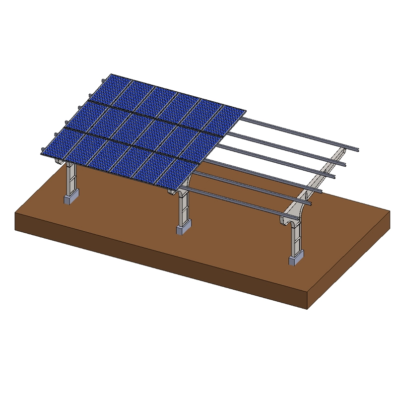 Système de montage de carport solaire résidentiel en acier galvanisé