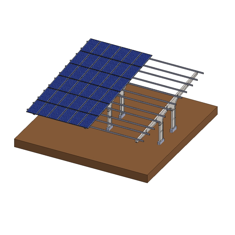 Structures de carport solaires en acier galvanisé résidentielles