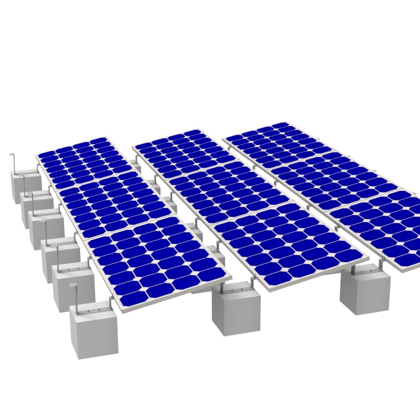 Système de ballast solaire en acier galvanisé