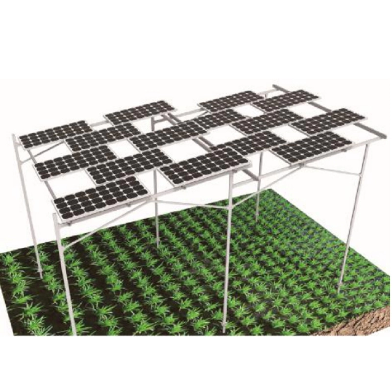 Structure de montage au sol solaire agricole