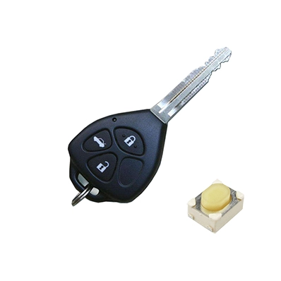 Interrupteur à bouton-poussoir tactile de type compact à poussoir supérieur pour clé de voiture