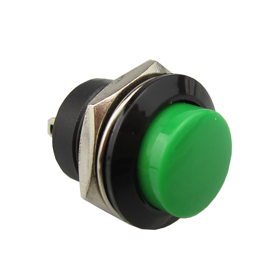 Interrupteur à bouton-poussoir en métal momentané de 16 mm