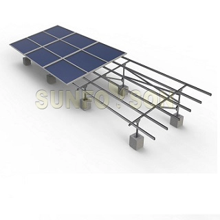 Système de montage solaire en acier galvanisé