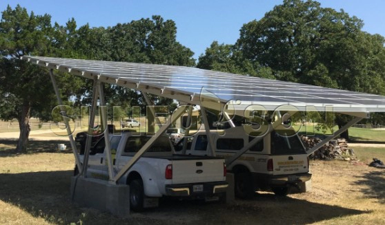 Structure de montage de parking solaire