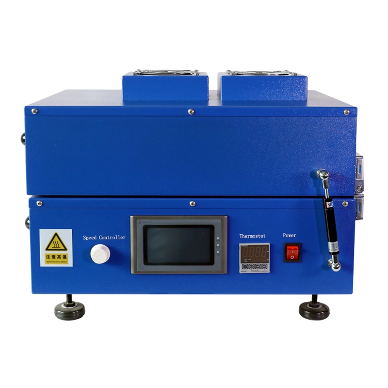 Machine de revêtement de film de batterie cylindrique automatique avec fonction de séchage à chaud