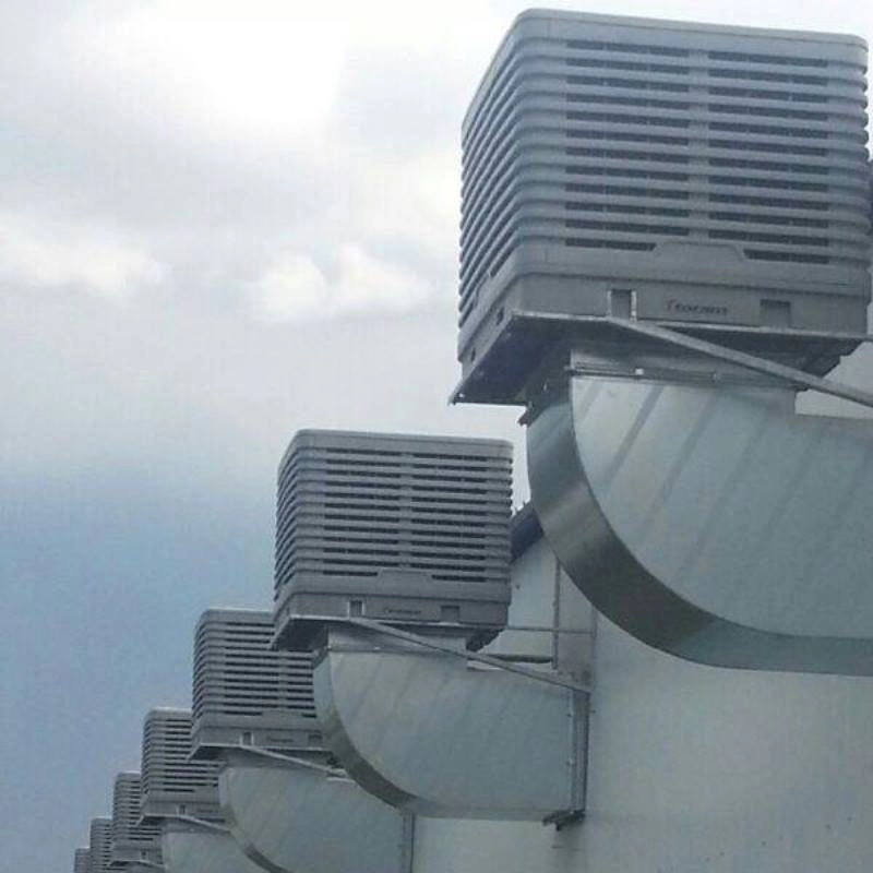 Refroidisseur d'air industriel Big Wind avec de l'eau pour l'usine