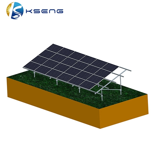 Système de support de montage au sol solaire en forme de N