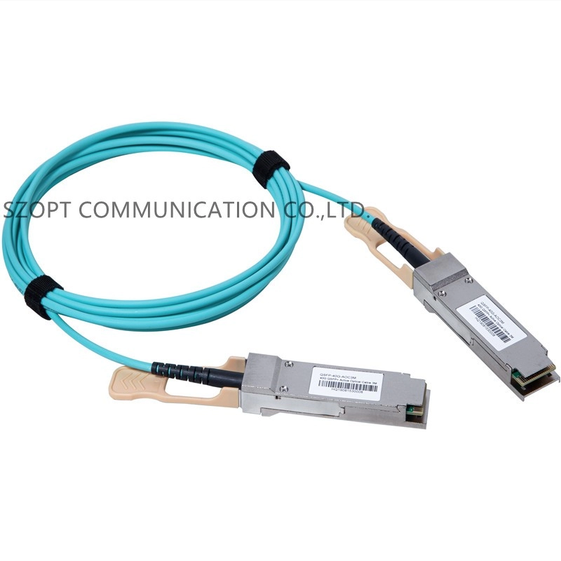 Câble optique actif à grande vitesse 40G QSFP + câble AOC 100G QSFP28