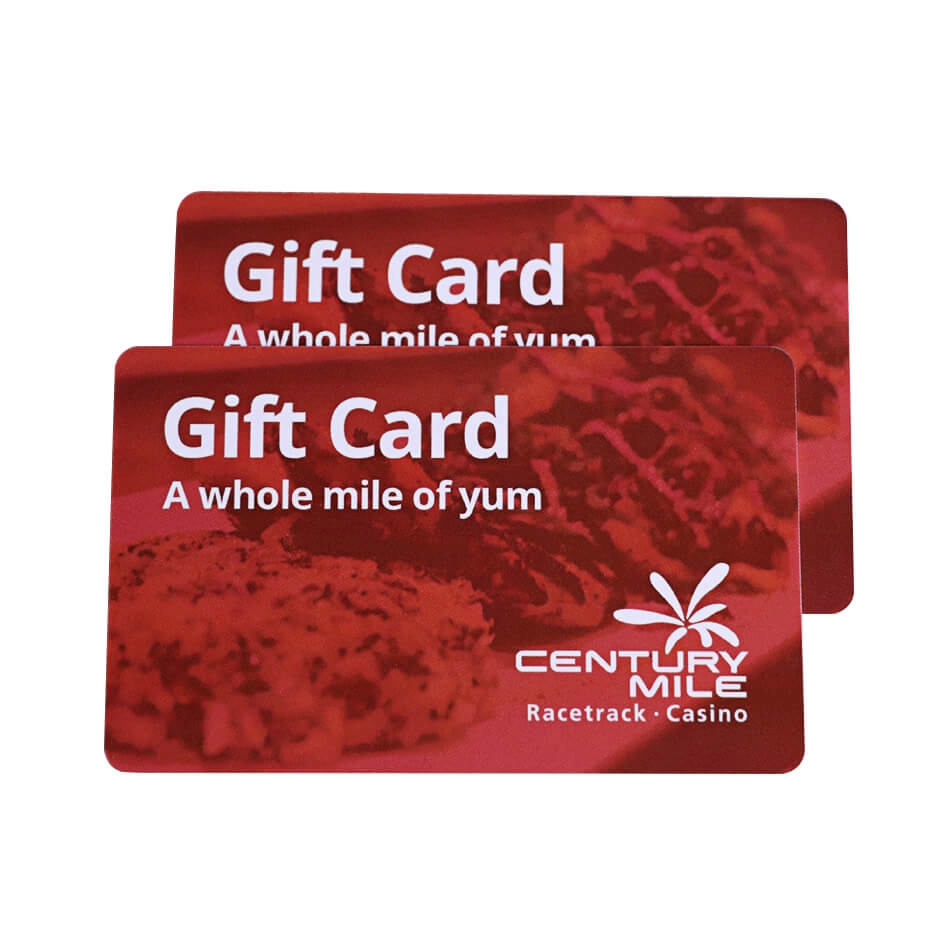 Cartes-cadeaux d'impression offset CMJN de taille de carte de crédit en PVC