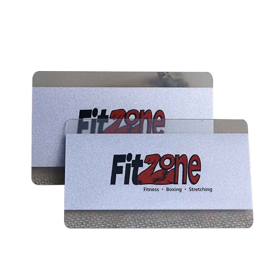 Cartes VIP d'adhésion CR80 Frosted Translucent Fitness