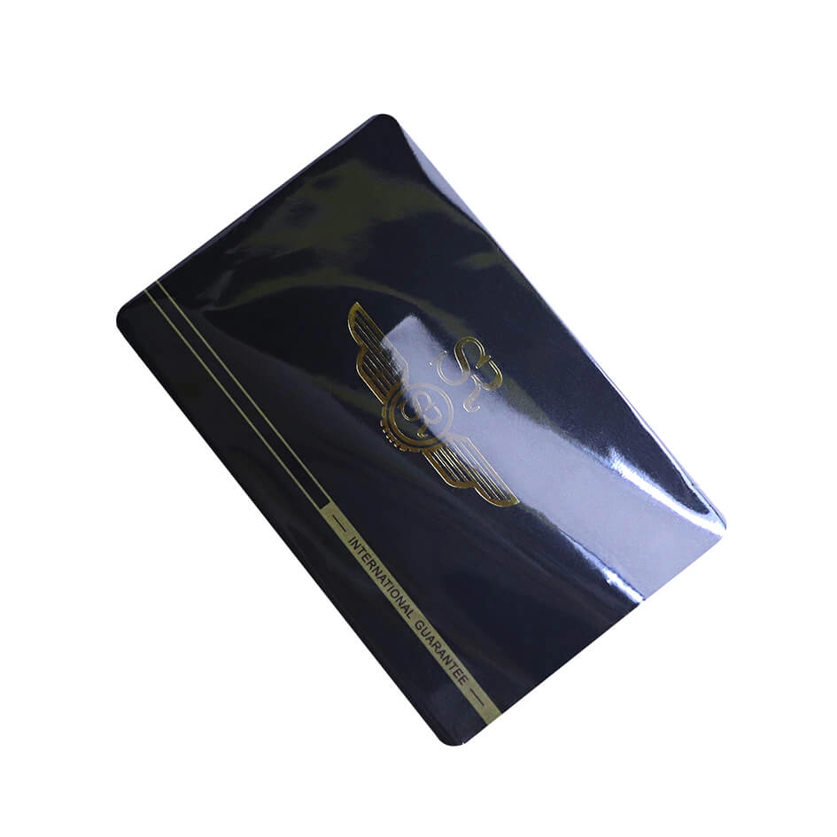 Cartes de membre d'impression offset de finition mate de PVC avec la feuille d'or