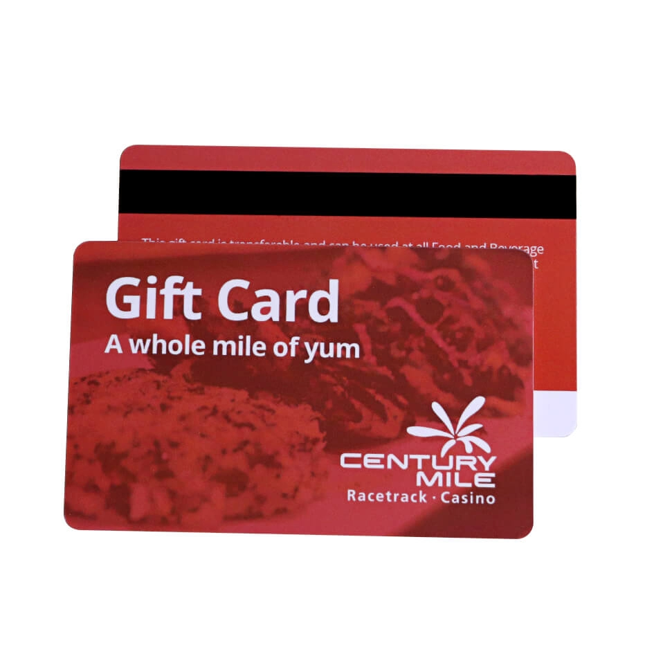 Cartes-cadeaux d'impression offset CMJN de taille de carte de crédit en PVC