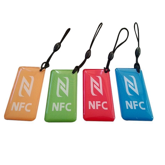 Étiquette en cristal époxy en forme de NFC