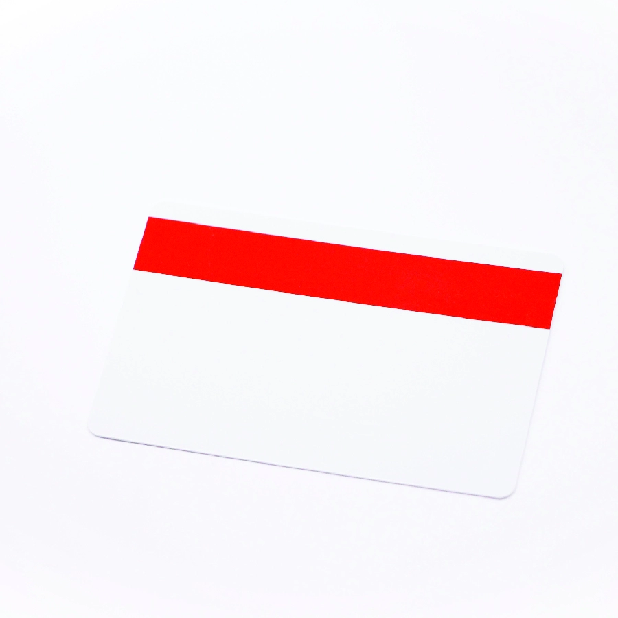 CARTE PVC avec bande magnétique rouge