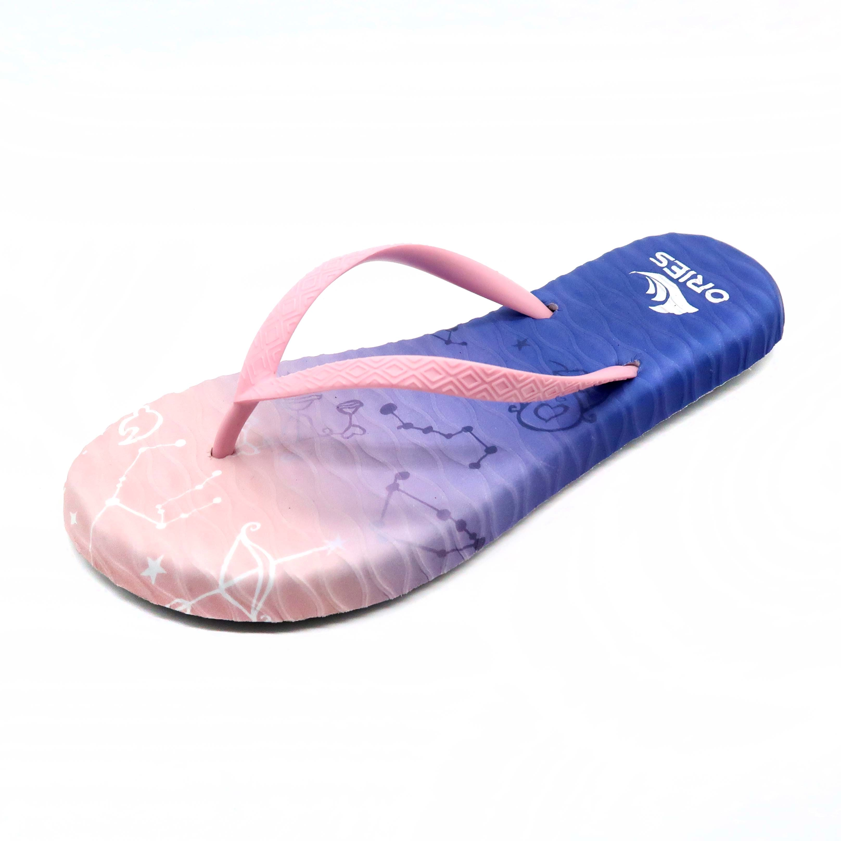 Constellation d'impression numérique UV massage fille en plein air tongs sandale