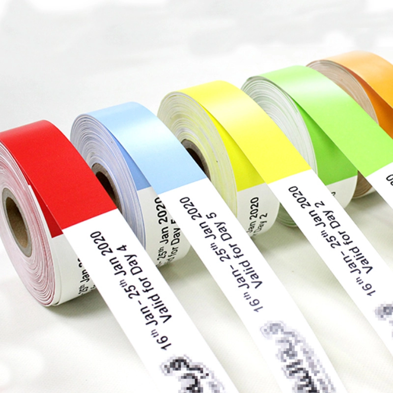 Bracelets d'hôpital thermiques imprimables pour l'identification des patients