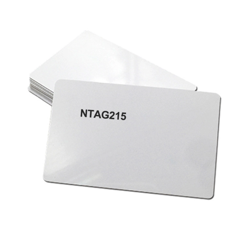 13.56MHz Ntag213 Ntag215 Ntag216 Puce Jet d'encre Blanc imprimable NFC PVC Carte