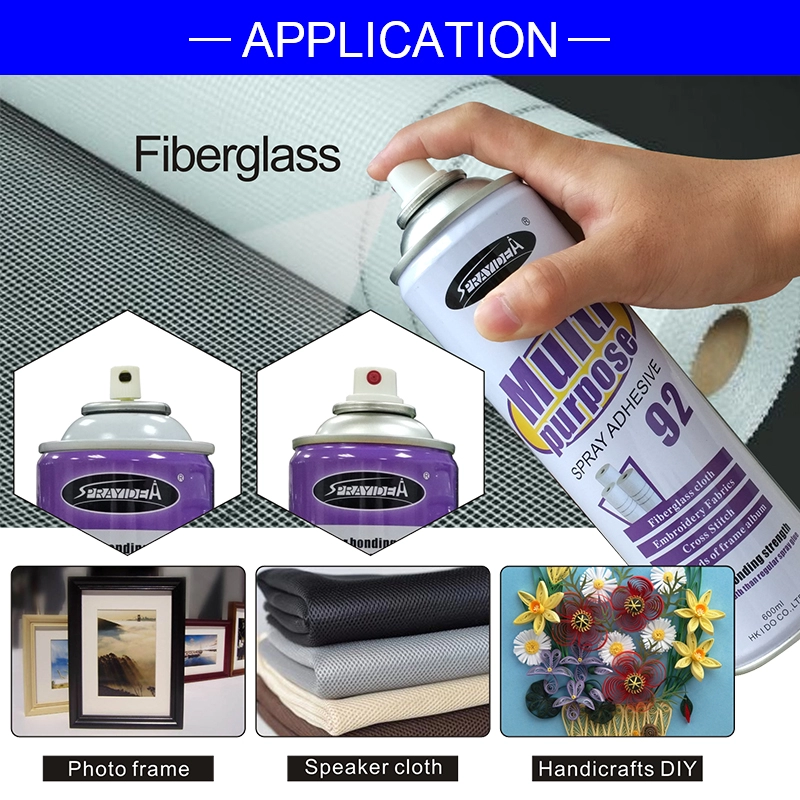 Sprayidea 92 Matériau composite colle en aérosol multi-usage fibre de verre tissu en fibre de carbone