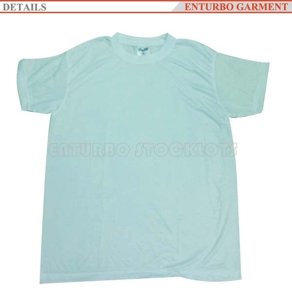 T-shirt de couleur blanche de base en coton pour hommes
