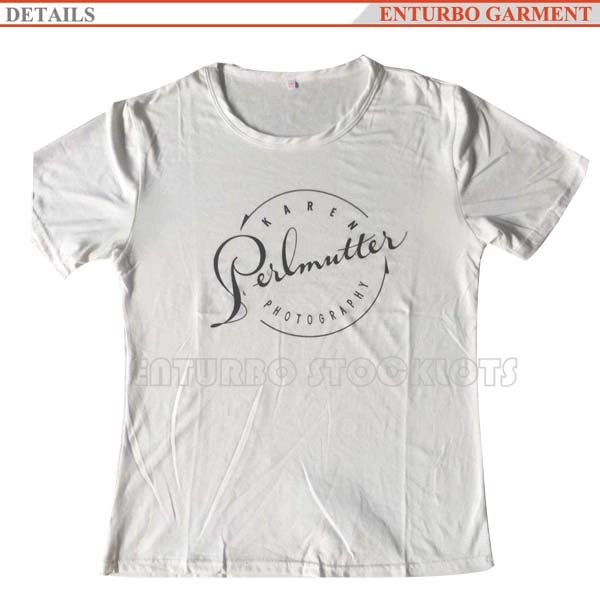 T-shirt en polyester à manches courtes pour femme
