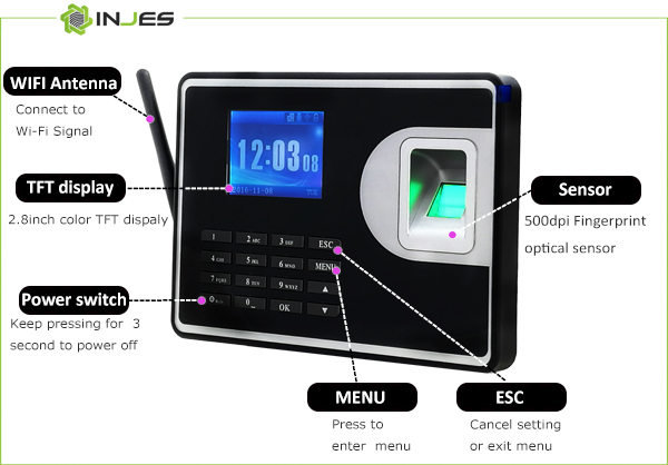 Web Server Thumbprint Time Attendance System