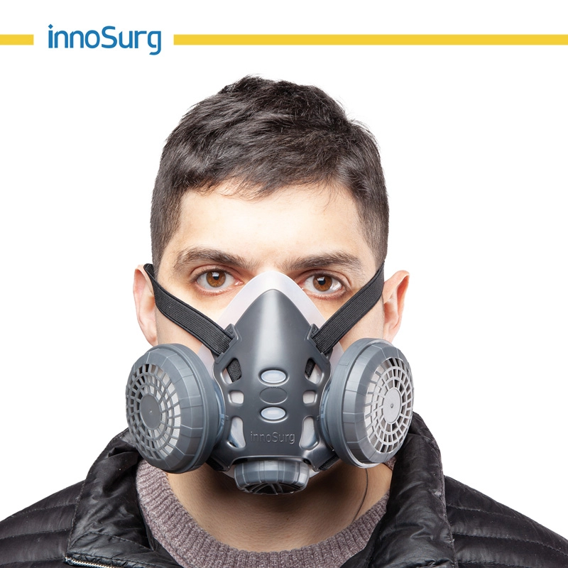Demi-masque respiratoire pour particules et poussières en suspension dans l'air