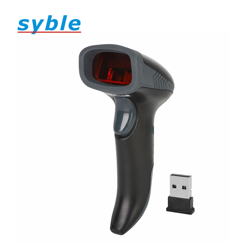 Scanner portatif de lecteur de codes à barres sans fil 1D Syble bon marché avec récepteur USB
