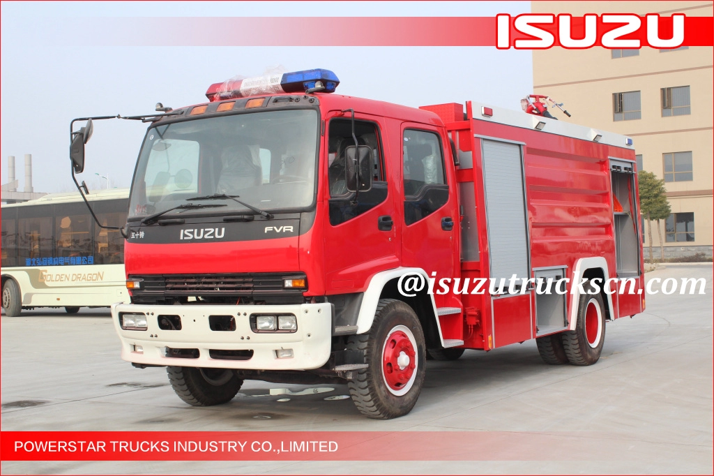Camion de pompiers Isuzu de réservoir d'eau sur mesure aux Philippines 8000L avec 6hk1