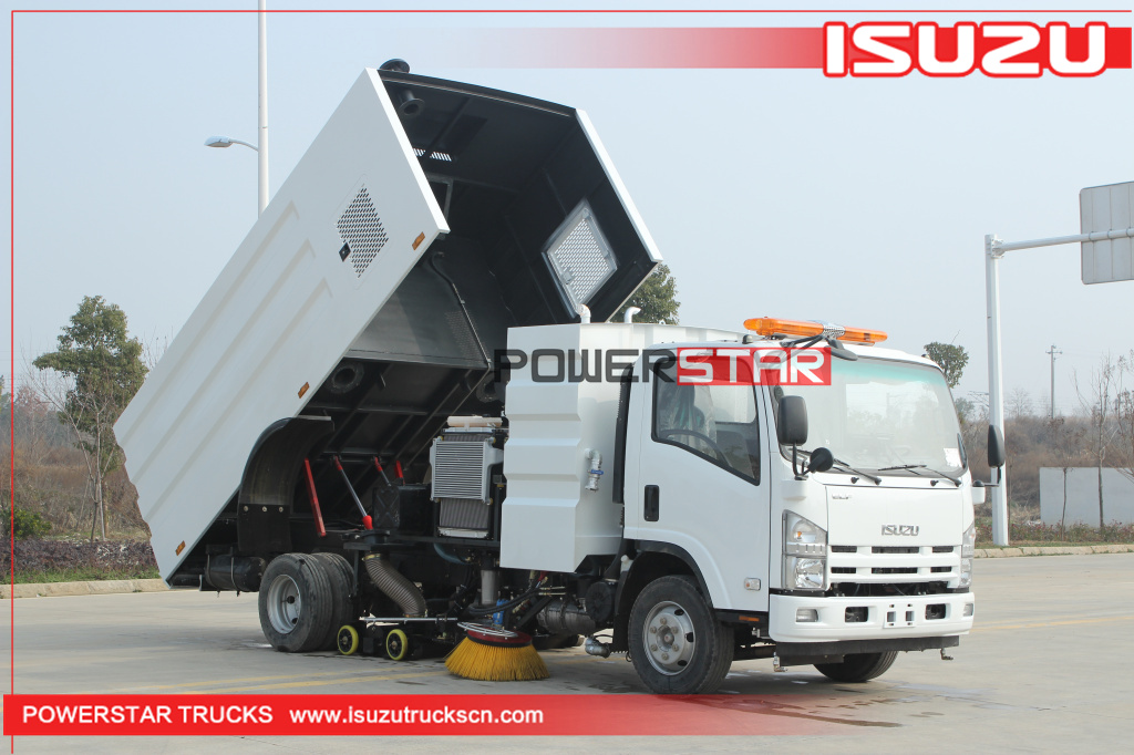 New ELF/700P Isuzu Street Vacuum Wet Type Road Sweeper Truck