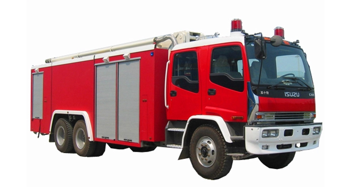 Camion de pompiers de tour d'eau d'Isuzu de taille de 15m pour le travail aérien
