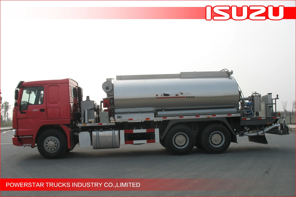 camion de distribution de bitume de camion de distributeur d'asphalte de 12000L 6x4 ISUZU