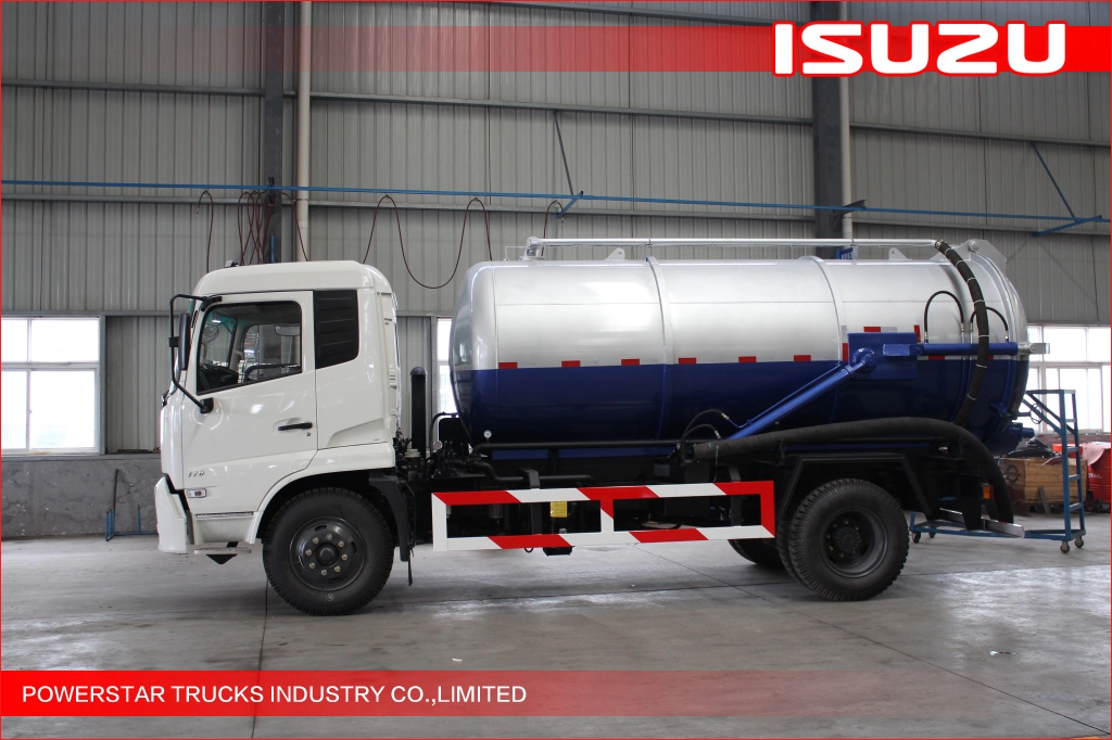 Camions-citernes de boues de marque Isuzu personnalisés en Équateur de 10 000 litres