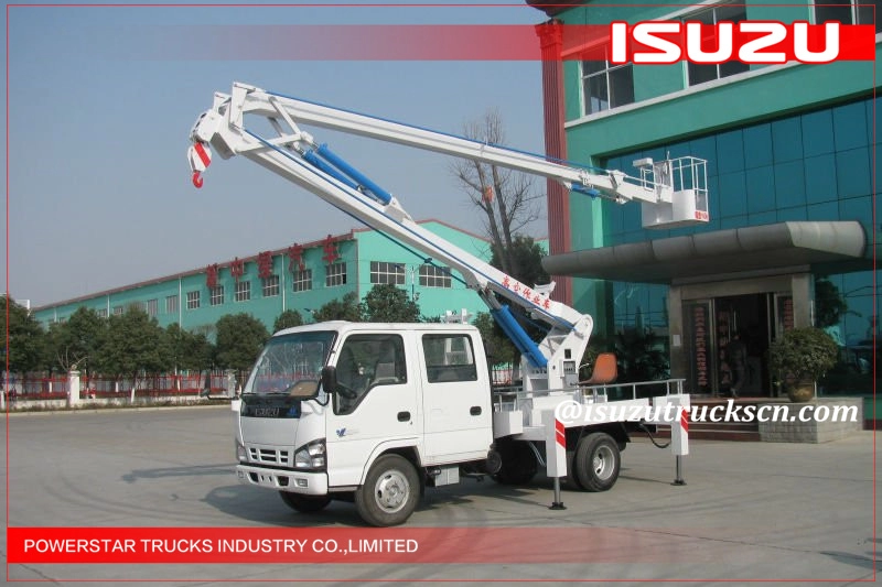 14m camion nacelle télescopique Isuzu Man équipement de levage