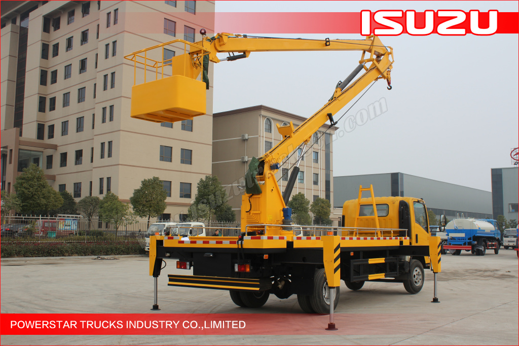 19m ELF Isuzu Aerial work platform truck with working cage