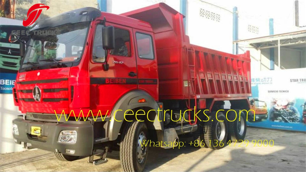 Beiben 340HP camions bennes 2534 bennes NG80 exportent l'Equateur