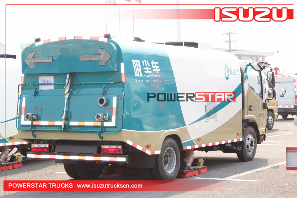 5m3 Pure Vacuum Suction Sweeper Isuzu Dirty suction Vehicle