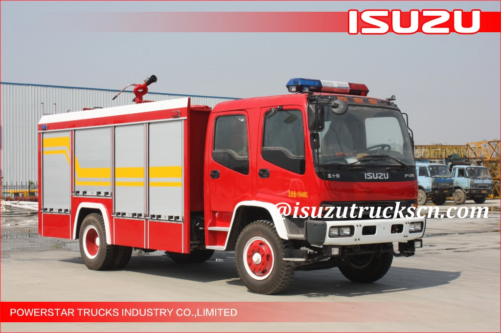 4x2 6000L Nigéria prix mousse d'eau japonais Isuzu FVR véhicule de lutte contre l'incendie à vendre