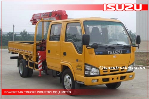 Grue montée sur camion de transport Isuzu de 2,1 tonnes sur mesure