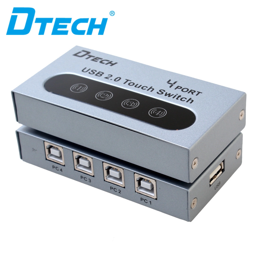 DTECH DT-8341 Sélecteur d'impression à partage manuel USB 4 ports