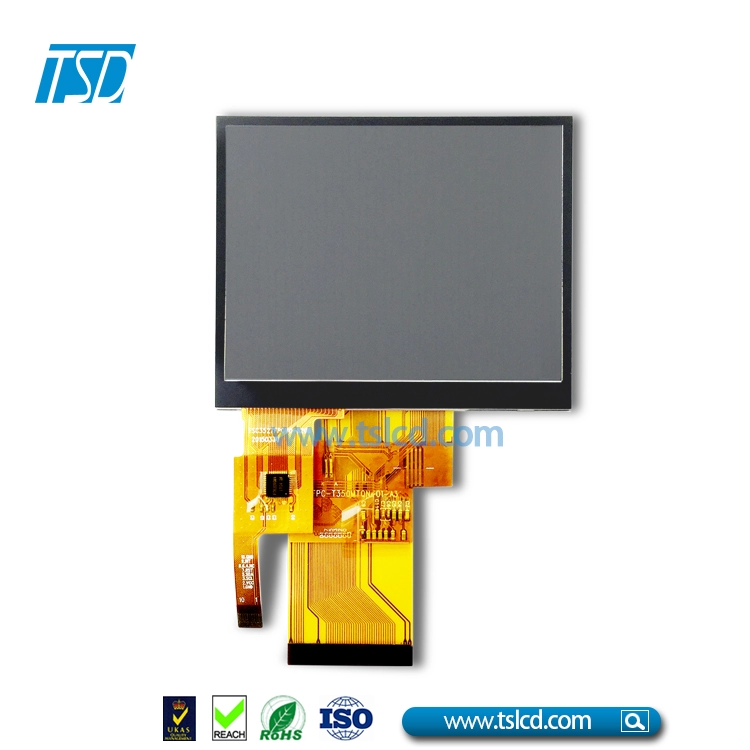 Angle de vision 6H Écran LCD TFT QVGA 3,5 pouces avec interface RVB 54 broches