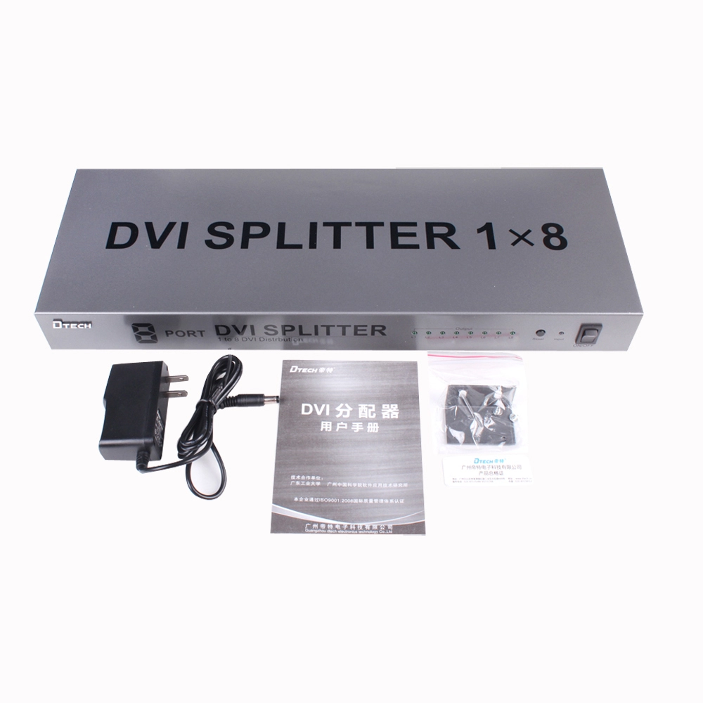 DTECH DT-7025 Répartiteur 1 à 8 DVI