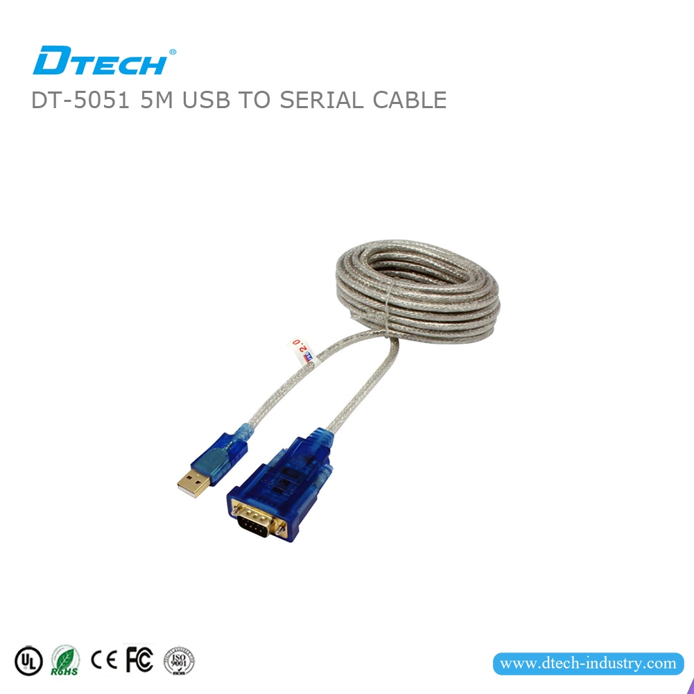 DTECH DT-5051 Câble USB 2.0 vers RS232 Puce FTDI