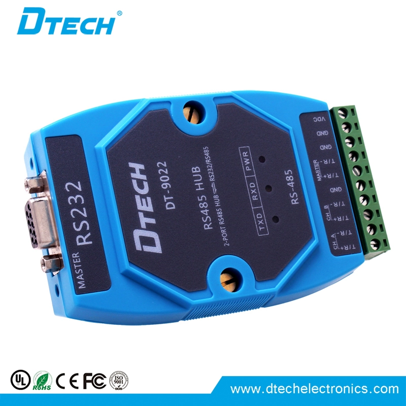 DTECH DT-9022 Concentrateur RS485 à 2 ports de qualité industrielle