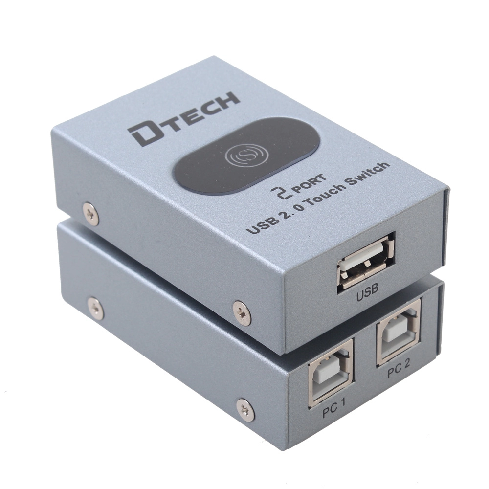 DTECH DT-8321 Sélecteur d'impression à partage manuel USB 2 ports