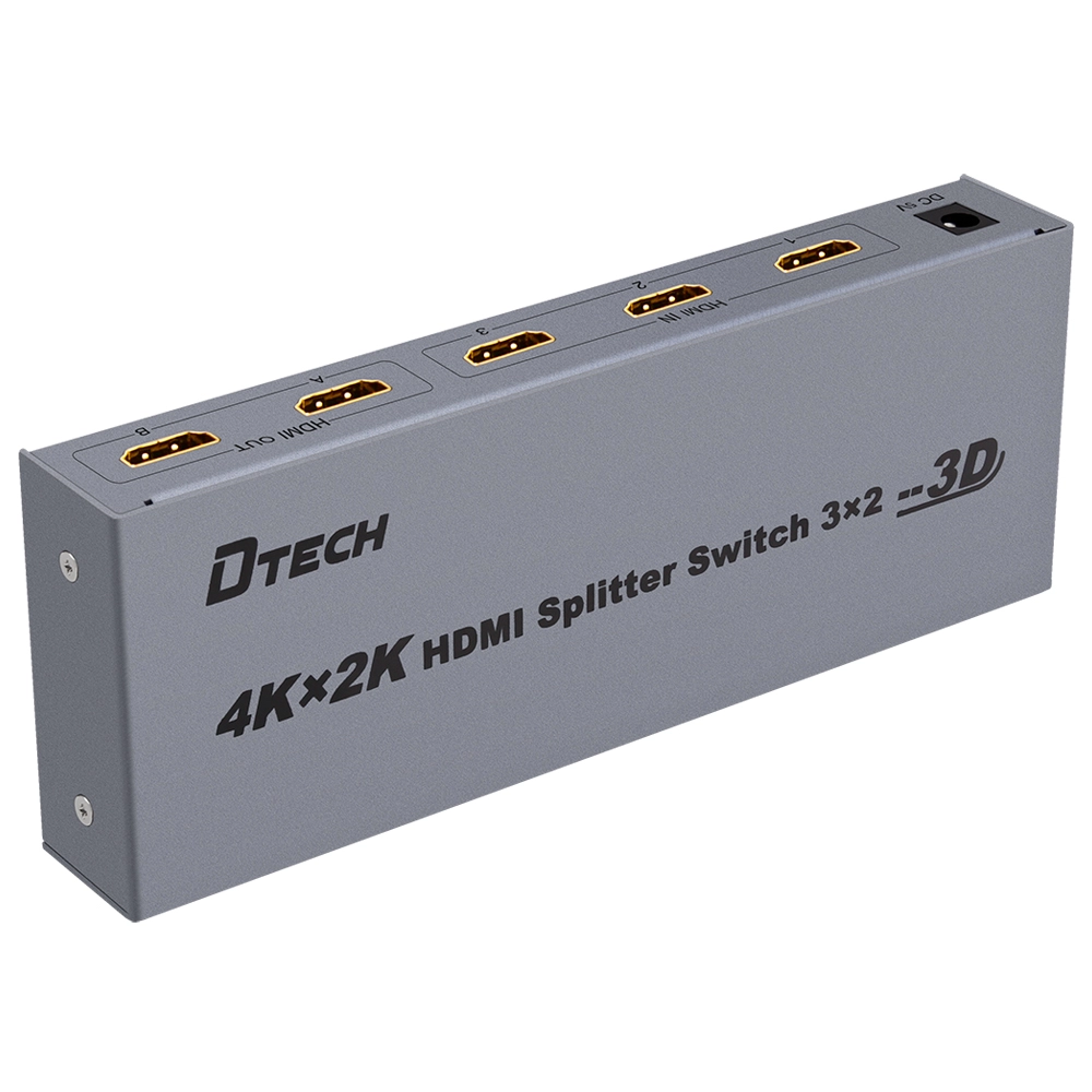 DTECH DT-7432 Commutateur répartiteur HDMI 4K 3 à 2