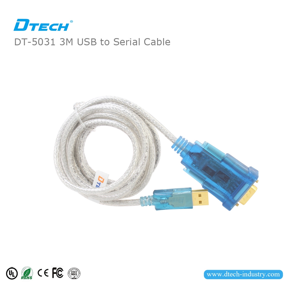 DTECH DT-5031 Câble USB 2.0 vers RS232 Puce FTDI